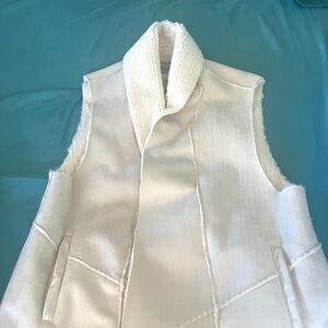 Beautiful Creme color suede vest.